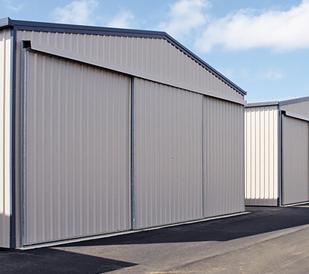 Hangar Sliding Access Door Shed - Fair Dinkum Builds Lismore NSW